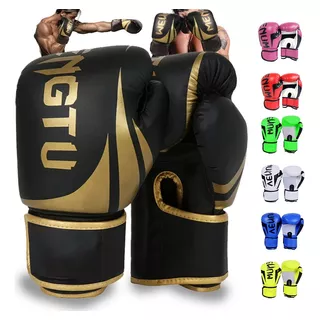 Guantes De Box Para Kickboxing,strap Velcro, 8 - 12 Oz