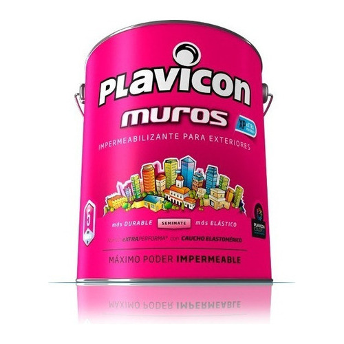 Plavicon Muros Y Frentes Impermeabilizante 1,25kg Pintumm