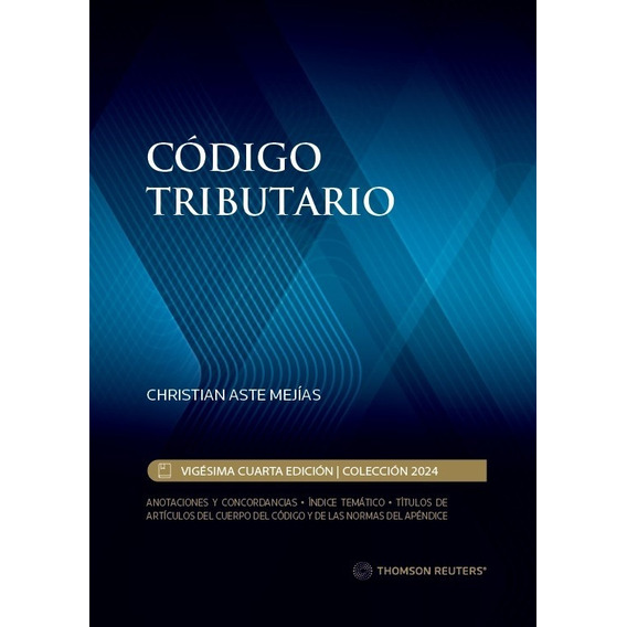 Código Tributario 2024 Profesional - Thomson Reuters