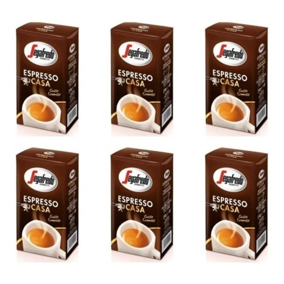 Cafe Molido 6 X 250gr Espresso Casa Segafredo Zanetti