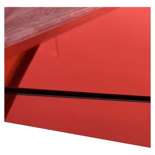 Lamina De Acrilico Rojo Espejo De 61x121cm En 3mm Erj3mm