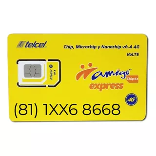 Chips Telcel Vip Números Raros Fáciles Y Repetitivos 5