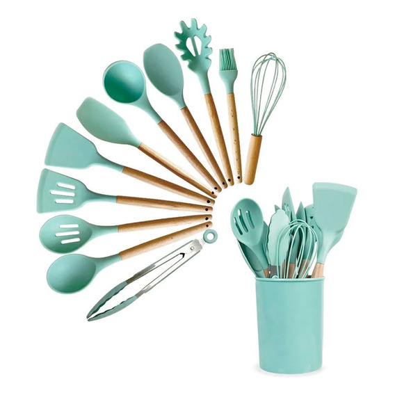 Juego De 12 Utensilios De Cocina Menage Silicona 