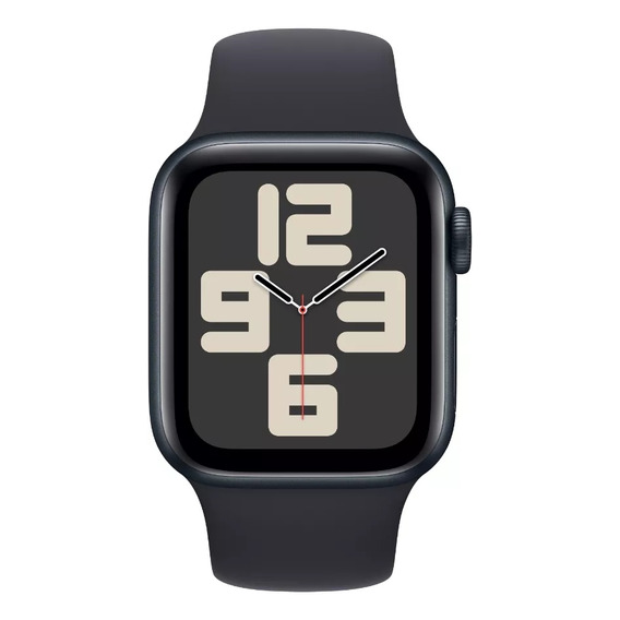 Apple Watch SE GPS (2da Gen) • Caja de aluminio color medianoche de 44 mm • Correa deportiva color medianoche - M/L - Distribuidor Autorizado