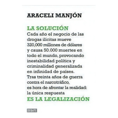 La Soluciãâ³n, De Manjón-cabeza, Araceli. Editorial Debate, Tapa Blanda En Español