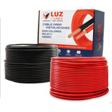 Pack Con 2 Rollos 100m Cable Calibre 12 Rojo Y 100m Calibre 12 Negro Thw Cca Pvc 75°c  Marca Luz En Linea