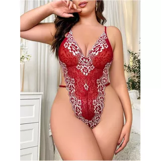 Talla Grande Lencería Sexy Con Encaje Con Tira Cruzada