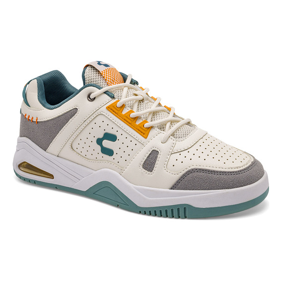 Charly Tenis Urbano Para Hombre Beige Gris,código 120422-1