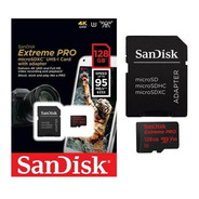Memoria Microsd Sandisk Extreme 128gb 4k Uhd 95mb/s