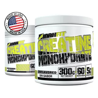 X2ud. Binahfit - Creatina Monohidrato 300g 60sv Sabor Sin Sabor