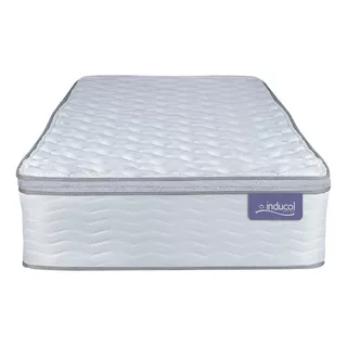 Inducol April Colchon 1 Plaza 1/2 Resortes 90cmx190cmx24cm Con Pillow