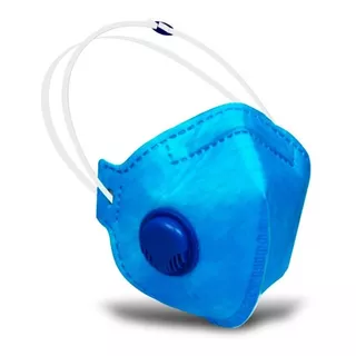 50 Máscaras Respirador Descartável Pff2 Com Válvula Rhino