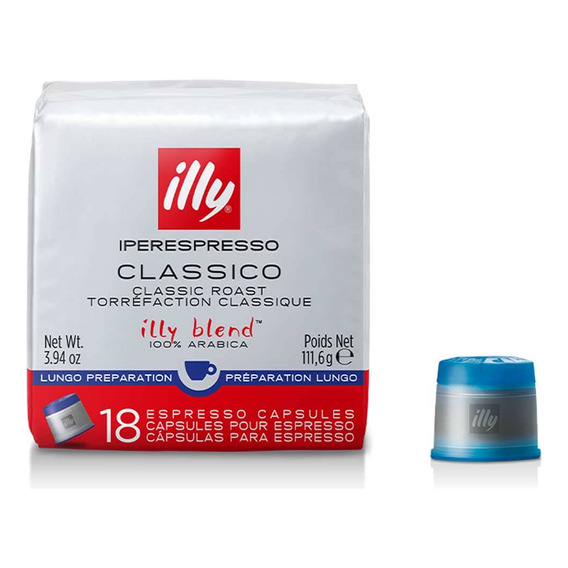 Café Illy 18 Cápsulas Exclusivas Para Maquinas Iperespresso - Lungo