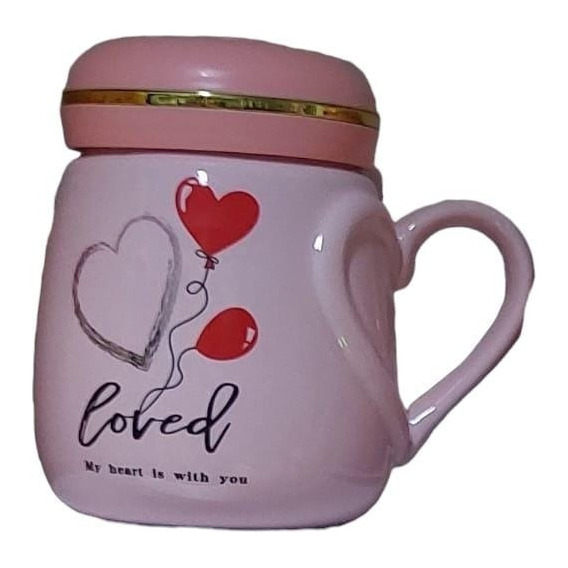 Taza Rosa O Blanco De Amor Love Nuevo Y Bonito (por Unidad)