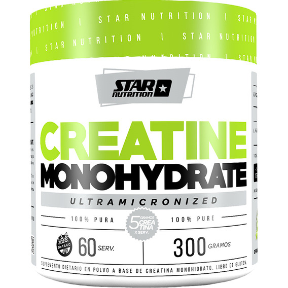 Creatina Monohidrato 300 Gr Star Nutrition Creatine Micronizada Sabor Neutro