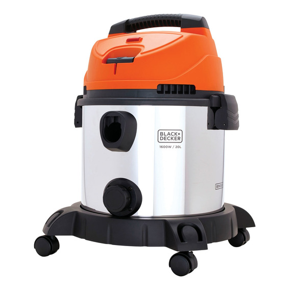 Aspiradora De tacho Black+Decker BDWDS20 20L  plateada, naranja y negra 220V