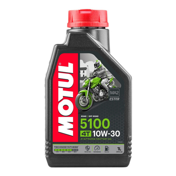 Aceite para motor Motul semi-sintético 10W-30 para motos y cuatriciclos de 1 unidad