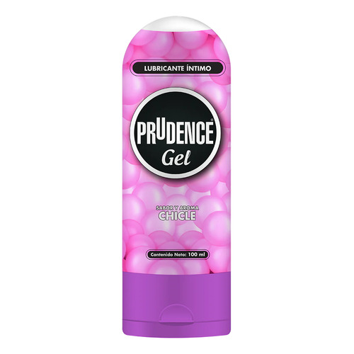 Lubricante Comestible Prudence Gel 100ml Base Agua Chicle