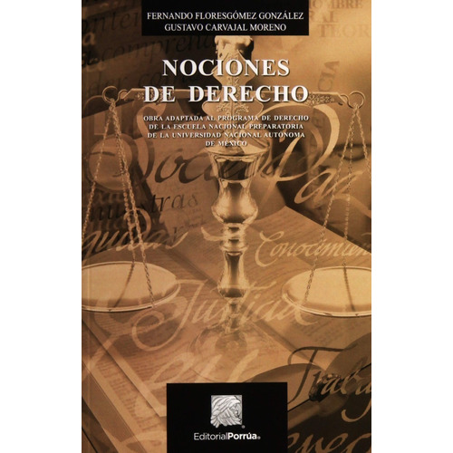 Libro Nociones De Derecho Carvajal Moreno Editorial Porrua