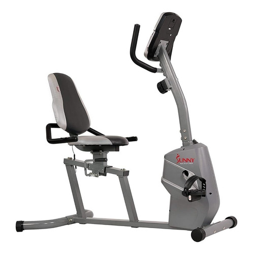 Bicicleta estática Sunny Health & Fitness SF-RB4806 horizontal color gris