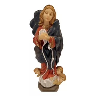Virgen Maria Desatanudos 11 Cm Hermosa Figura Pvc