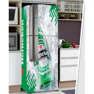 Adesivo Geladeira Decorativo Freezer Completo Heineken 21