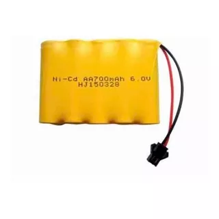 Kit C/01 Bateria P/carrinho 6v 700mah Aa+carregador