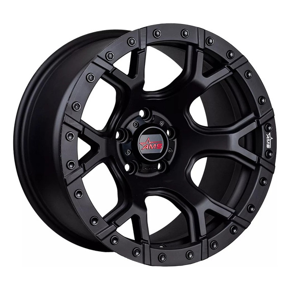 Llantas 17x9 5x120 Et-15 Ams Qc661 Matt Black (set 4 Llantas