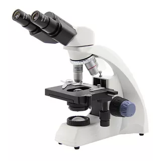 Microscopio Binocular Planacromática Biológico 1000xled Cor Branco 110v/220v