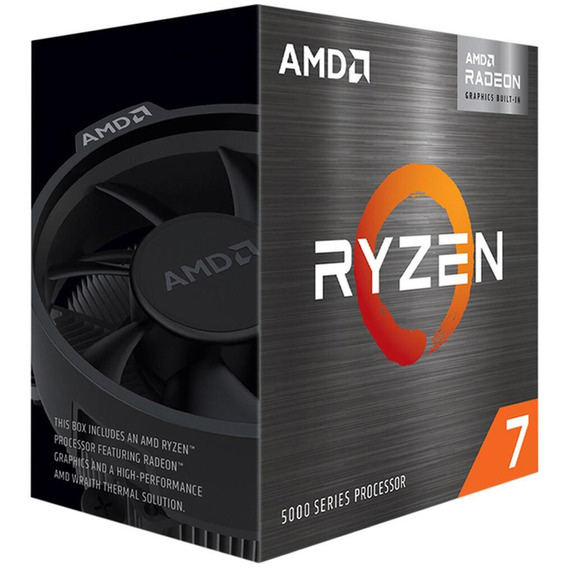 Procesador AMD Ryzen 7 5700G 100-100000263BOX  de 8 núcleos y  4.6GHz de frecuencia con gráfica integrada