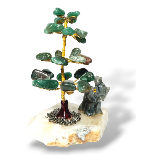 Árbol De La  Felicidad Piedras  Naturales -jade