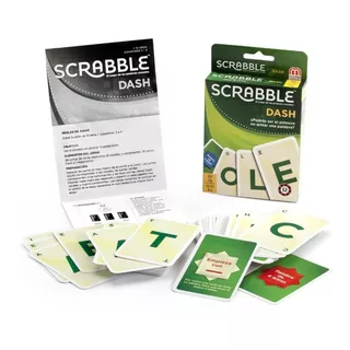 Juego Cartas Scrabble Dash Orig Ruibal Mattel Mundo Manias