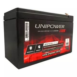 Bateria Selada Vrla Unipower Up1270seg 12v/7ah F187