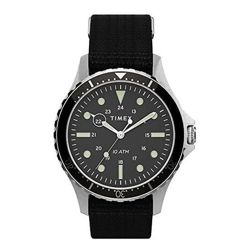 Reloj Timex Para Hombre Navi Xl De Cuarzo Color Negro De