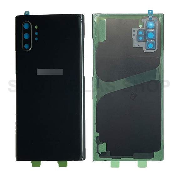 Tapa Trasera Y Cristal Cámara Para Samsung Note10 Plus Negro