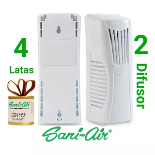 Pack 4 Sani Air Latas+2 Difusor Pila Envio Gratis