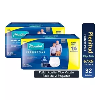 Pack 2 Plenitud Pants Adulto Tallas G - Xg ( 16 U X Paquete)