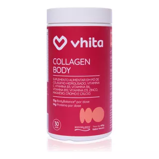 Colágeno Hidrolisado Proteína Body Balance - Collagen Body Vhita Em Pó Sabor Neutro - 30 Doses