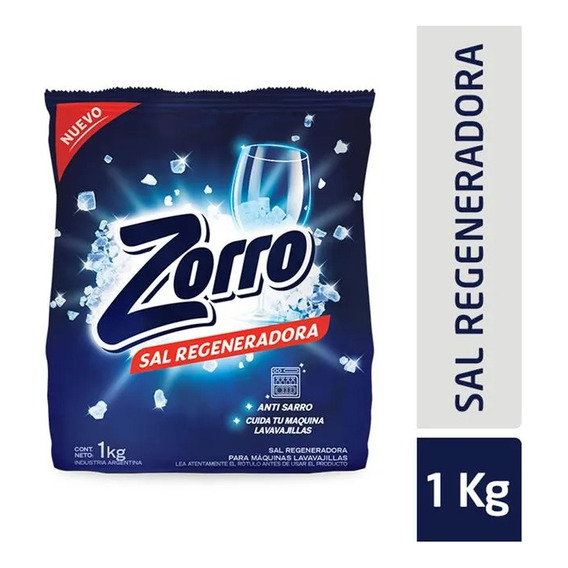 Sal Regeneradora Maquinas Lavavajillas 1kg Antisarro Zorro