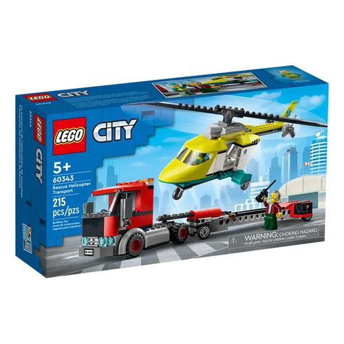 Helicóptero De Rescate Lego City 215 Pzs