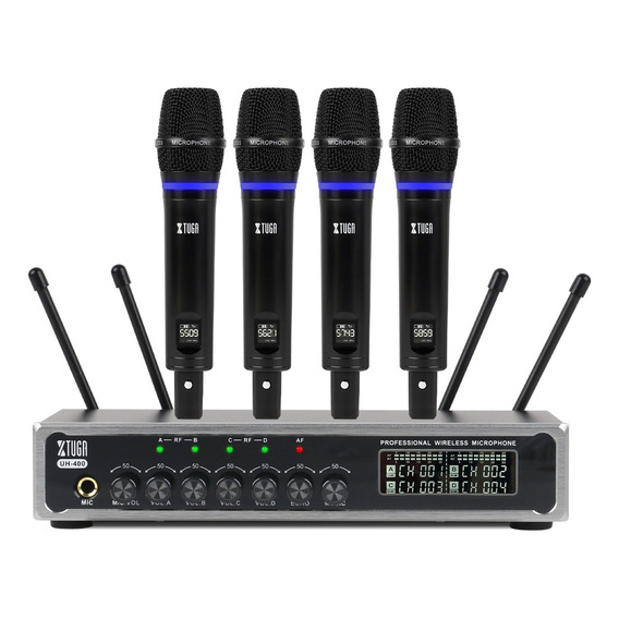 Xtuga Uh-400 Profesional Uhf Micrófono Inalámbrico Fm