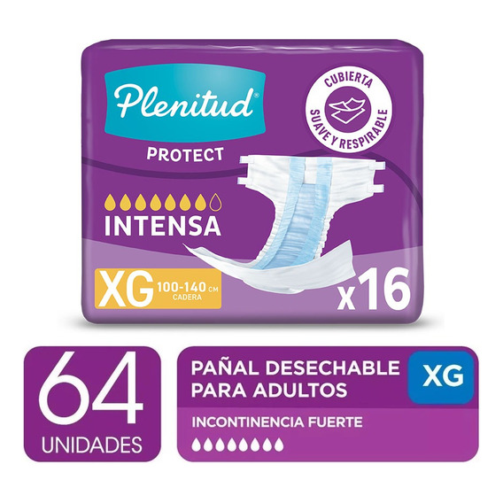 Plenitud Pañal Para Adultos Protect X 16 Pack X 4