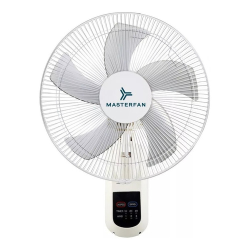 Ventilador De Pared Masterfan Muro Blanco 18pg Cantidad de aspas 5 Aspas Transparente Diámetro 18 " Material de las aspas ABS