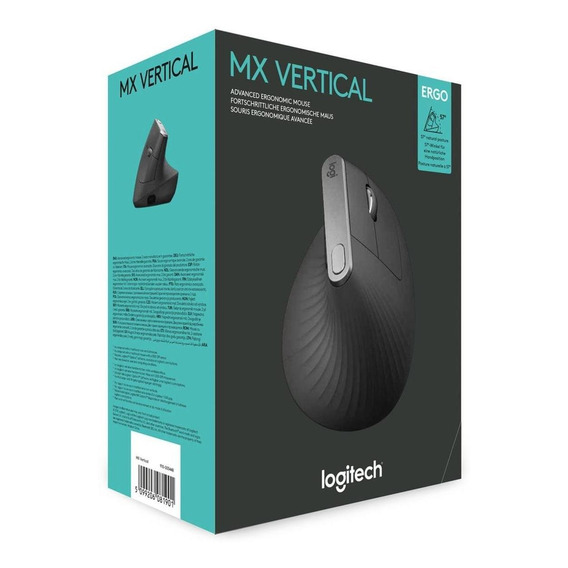 Mouse Logitech Mx Vertical Wireless/bt Black