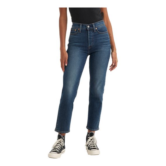 Jeans Mujer Wedgie Straight Azul Levis 34964-0207