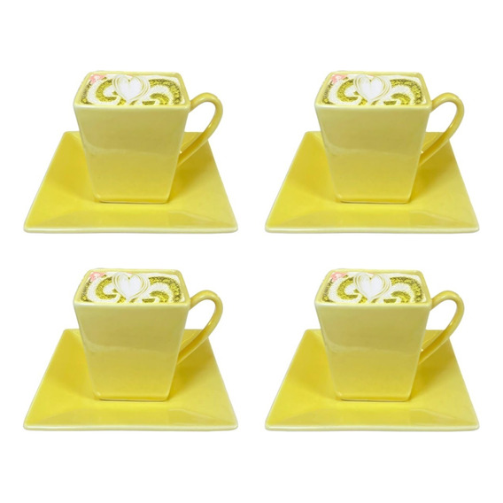 Set 4 Taza De Cafe Platos De Te Taza De Te Taza Cafe 5cm