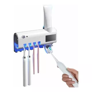 Dispenser Automático Pasta De Dente E Suporte De Escovas Uv