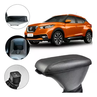 Apoio De Braço Encosto Nissan Kicks 2016/2023 Couro Bege