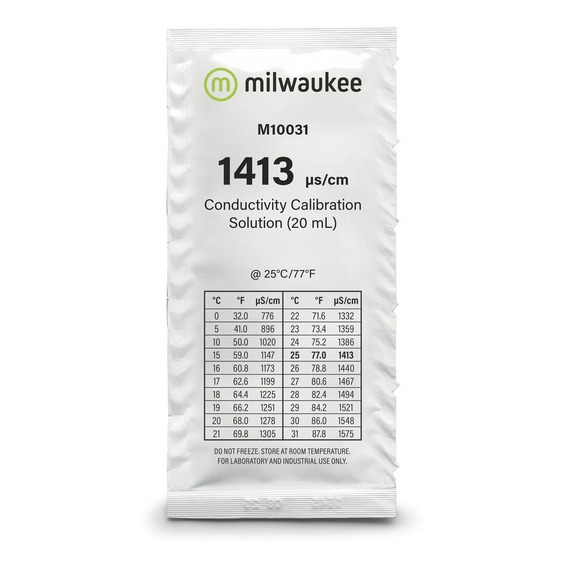Solución Soluciones Calibración Conductividad Milwaukee Ec