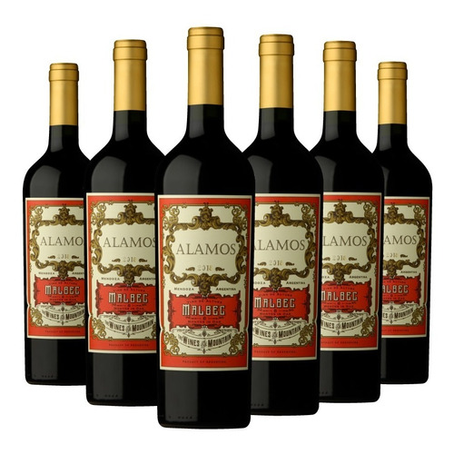 Vino Alamos Malbec 750 Ml Caja X6